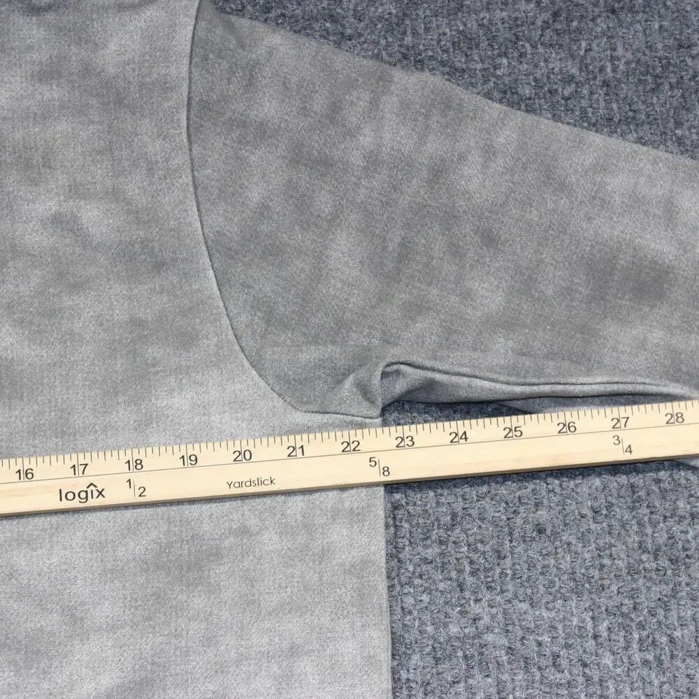 Adidas Hoodie Mens Medium Gray‎ Acid Wash Sports Activewear Drawstrings Stretch
